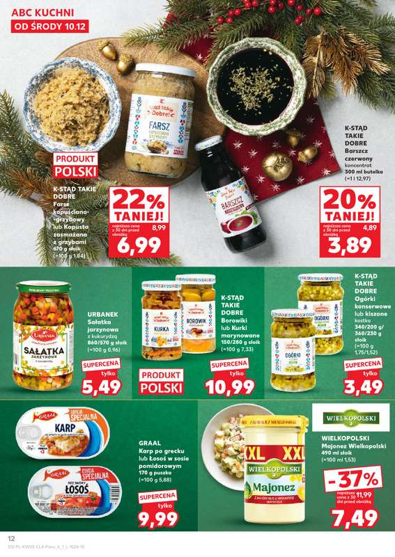 Kaufland - gazetka promocyjna Oferta Kaufland - Smak Świąt od środy 10.12 do wtorku 23.12 - strona 12
