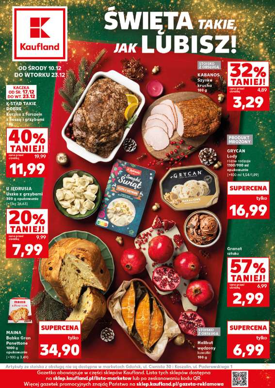 Kaufland - gazetka promocyjna Oferta Kaufland - Smak Świąt od środy 10.12 do wtorku 23.12
