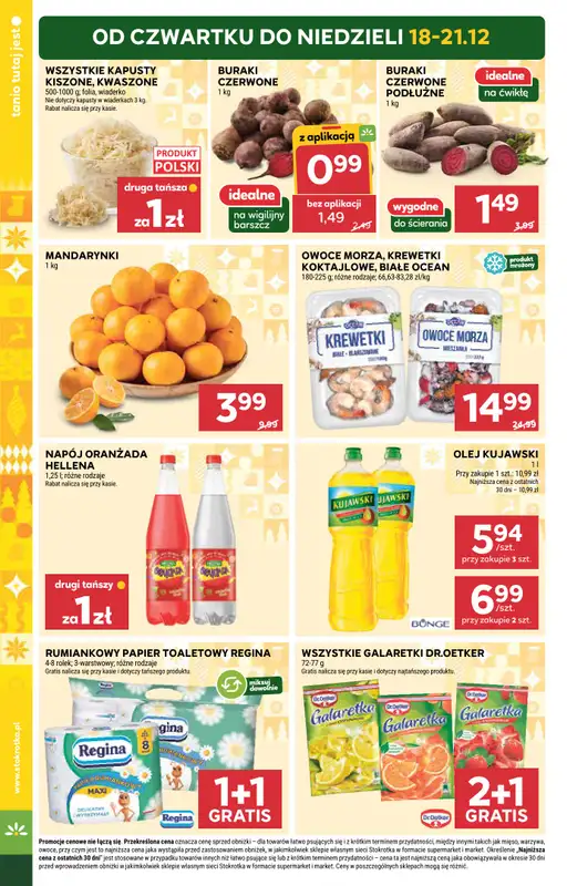 Stokrotka - gazetka promocyjna Gazetka Supermarket od czwartku 18.12 do niedzieli 21.12 - strona 6