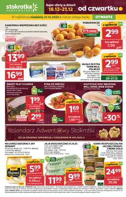 Stokrotka - gazetka promocyjna Gazetka Supermarket od czwartku 18.12 do niedzieli 21.12