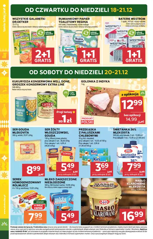 Stokrotka - gazetka promocyjna Gazetka Market od czwartku 18.12 do niedzieli 21.12 - strona 6