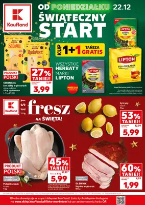 Kaufland - gazetka promocyjna Mocny Start od poniedziałku 22.12 do wtorku 23.12