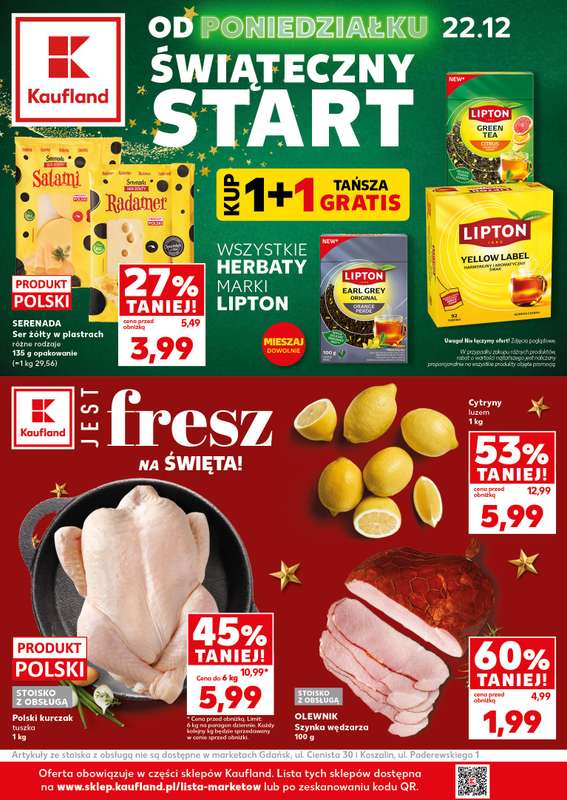 Kaufland - gazetka promocyjna Mocny Start od poniedziałku 22.12 do wtorku 23.12