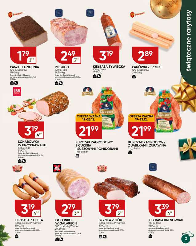 Chata Polska - gazetka promocyjna Katalog od środy 17.12 do wtorku 23.12 - strona 3