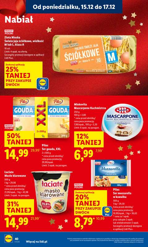 Lidl - gazetka promocyjna Oferta od poniedziałku od poniedziałku 15.12 do środy 17.12 - strona 42