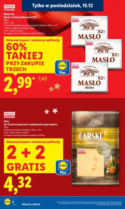 Lidl - gazetka promocyjna Oferta od poniedziałku od poniedziałku 15.12 do środy 17.12 - strona 8