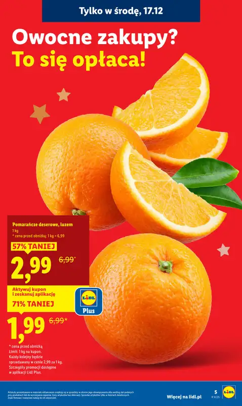 Lidl - gazetka promocyjna Oferta od poniedziałku od poniedziałku 15.12 do środy 17.12 - strona 5