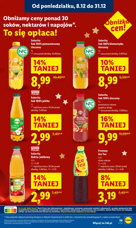Lidl - gazetka promocyjna Oferta od poniedziałku od poniedziałku 15.12 do środy 17.12 - strona 61