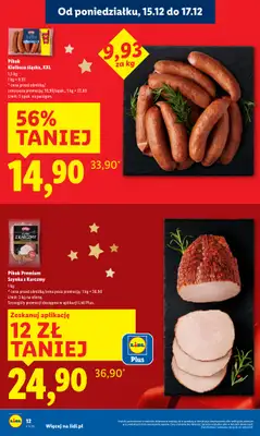 Lidl - gazetka promocyjna Oferta od poniedziałku od poniedziałku 15.12 do środy 17.12 - strona 12
