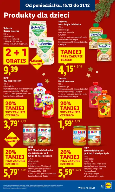 Lidl - gazetka promocyjna Oferta od poniedziałku od poniedziałku 15.12 do środy 17.12 - strona 65