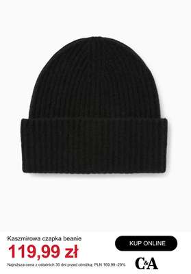 Kaszmirowa czapka beanie