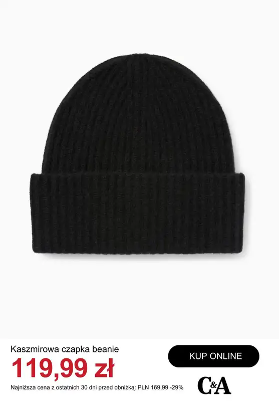 C&A - gazetka promocyjna Akcesoria: torebki, kapcie, czapki i szaliki od czwartku 18.12  - strona 7