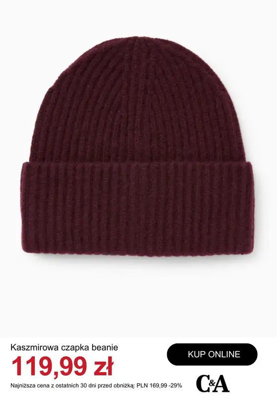 C&A - gazetka promocyjna Akcesoria: torebki, kapcie, czapki i szaliki od czwartku 18.12  - strona 10
