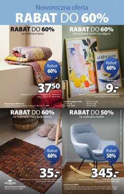 Jysk - gazetka promocyjna Wyprzedaż. Rabat do 70% od środy 31.12 do niedzieli 18.01 - strona 3