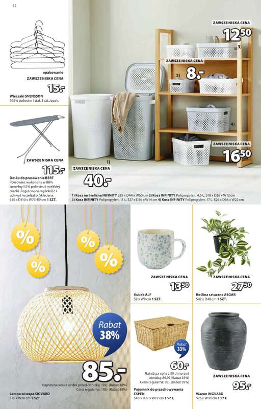 Jysk - gazetka promocyjna Wyprzedaż. Rabat do 70% od środy 31.12 do niedzieli 18.01 - strona 12