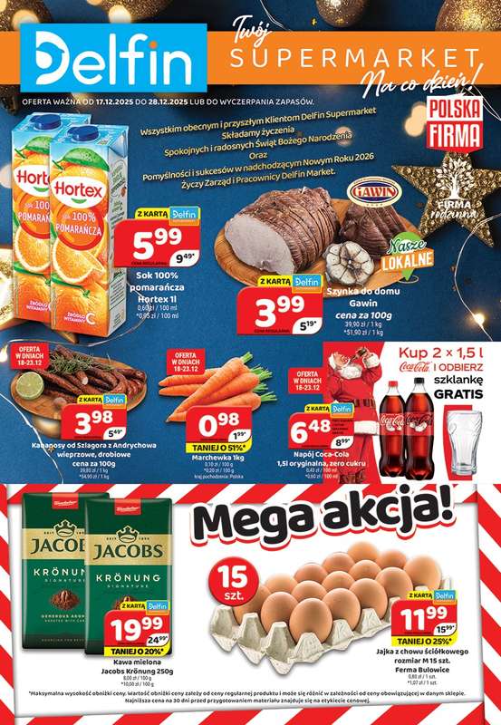 Delfin - gazetka promocyjna Gazetka od środy 17.12 do niedzieli 28.12