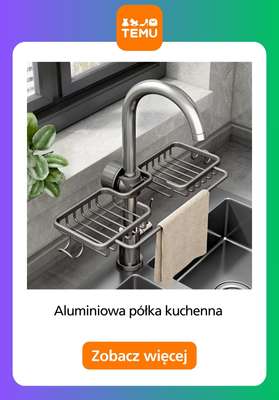 Aluminiowa półka kuchenna