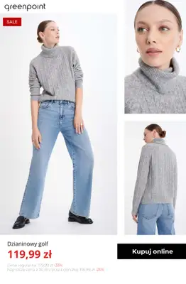 Greenpoint - gazetka promocyjna Zimowe swetry do -50% od środy 17.12  - strona 10