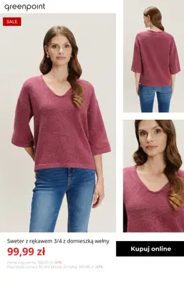 Greenpoint - gazetka promocyjna Zimowe swetry do -50% od środy 17.12  - strona 5