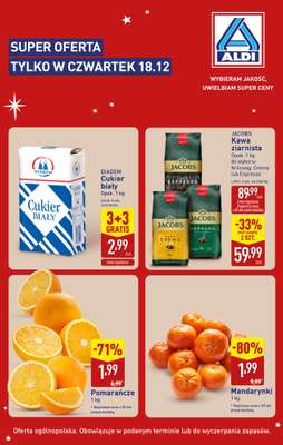 Aldi - gazetka promocyjna Super oferta tylko w czwartek 18.12! od czwartku 18.12 do czwartku 18.12
