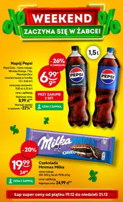 Żabka - gazetka promocyjna Gazetka weekendowa od piątku 19.12 do niedzieli 21.12