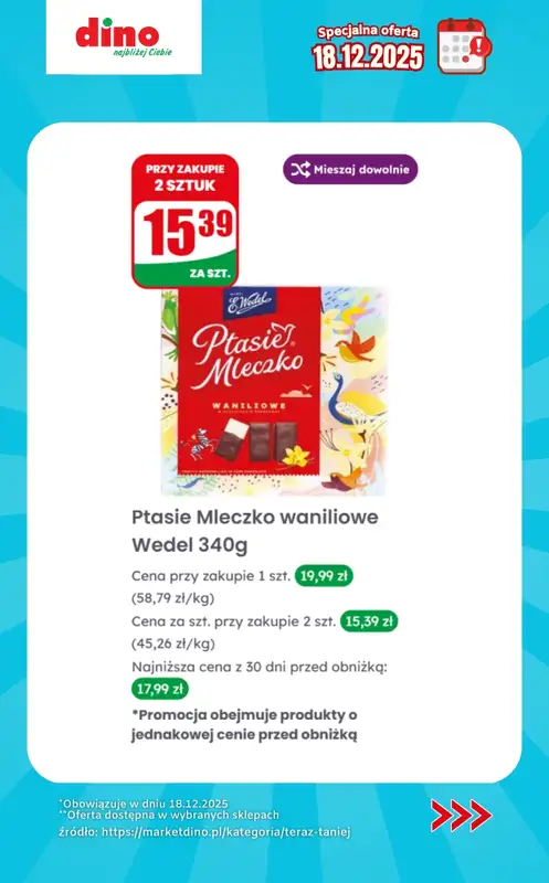 Dino - gazetka promocyjna Specjalna oferta na 18.12.2025 - promocje spoza gazetki od czwartku 18.12 do czwartku 18.12 - strona 9