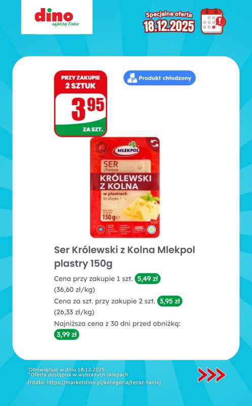 Dino - gazetka promocyjna Specjalna oferta na 18.12.2025 - promocje spoza gazetki od czwartku 18.12 do czwartku 18.12 - strona 8