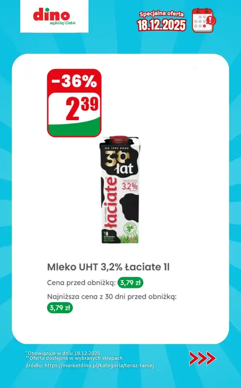 Dino - gazetka promocyjna Specjalna oferta na 18.12.2025 - promocje spoza gazetki   - strona 3
