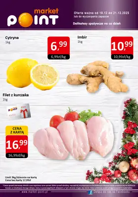 Market Point - gazetka promocyjna Promocje weekendowe od czwartku 18.12 do niedzieli 21.12