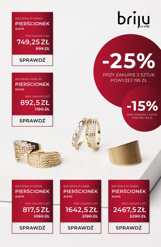 Briju - gazetka promocyjna Oferta specjalna od czwartku 18.12 do środy 31.12 - strona 7