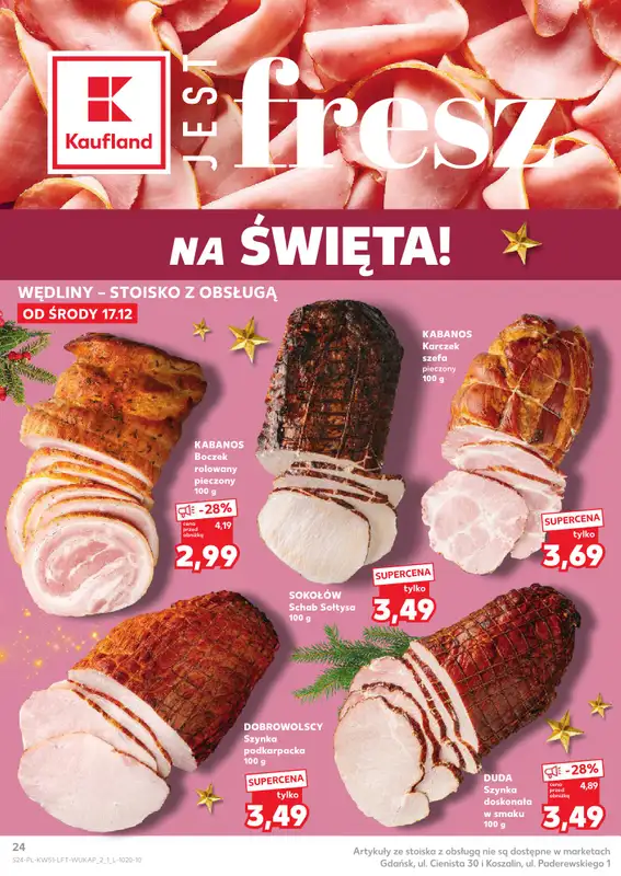 Kaufland - gazetka promocyjna Oferta Kaufland od środy 17.12 do wtorku 23.12 - strona 24