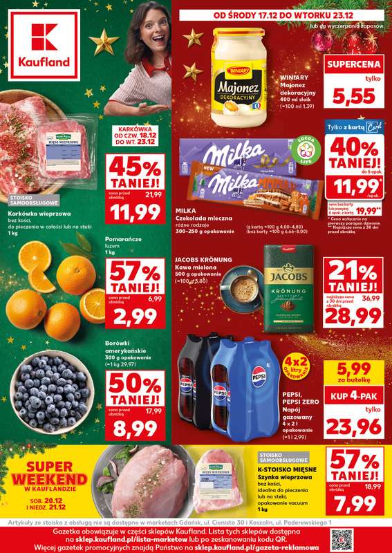 Kaufland - gazetka promocyjna Oferta Kaufland od środy 17.12 do wtorku 23.12