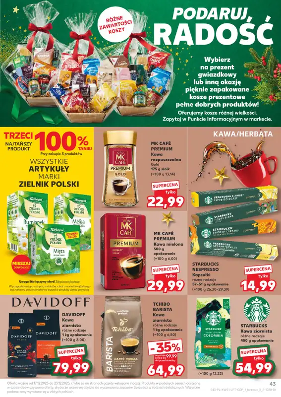 Kaufland - gazetka promocyjna Oferta Kaufland od środy 17.12 do wtorku 23.12 - strona 43