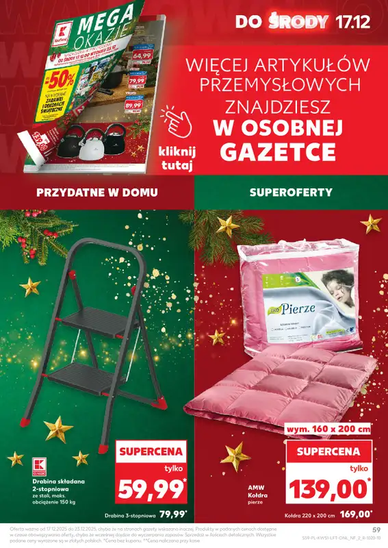 Kaufland - gazetka promocyjna Oferta Kaufland od środy 17.12 do wtorku 23.12 - strona 59