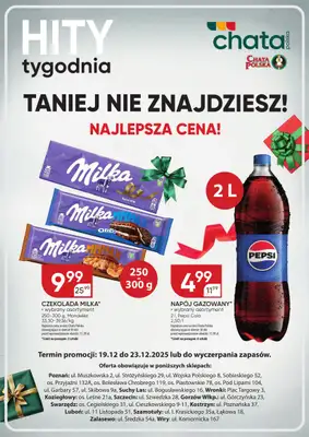 Chata Polska - gazetka promocyjna Hity tygodnia od piątku 19.12 do wtorku 23.12