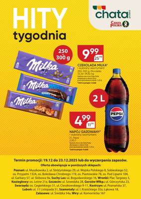 Chata Polska - gazetka promocyjna Hity tygodnia od piątku 19.12 do wtorku 23.12
