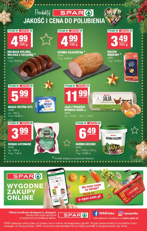 SPAR - gazetka promocyjna Gazetka Spar i Święta ze smakiem od czwartku 18.12 do wtorku 23.12 - strona 4