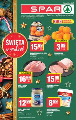 SPAR - gazetka promocyjna Gazetka Spar i Święta ze smakiem od czwartku 18.12 do wtorku 23.12