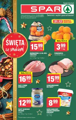 SPAR - gazetka promocyjna Gazetka Spar i Święta ze smakiem od czwartku 18.12 do wtorku 23.12