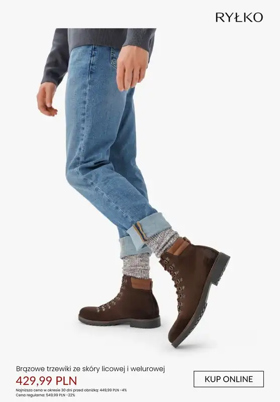 Ryłko - gazetka promocyjna SALE do -30% - obuwie męskie od czwartku 18.12  - strona 3