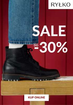 Ryłko - gazetka promocyjna SALE do -30% - obuwie męskie od czwartku 18.12 