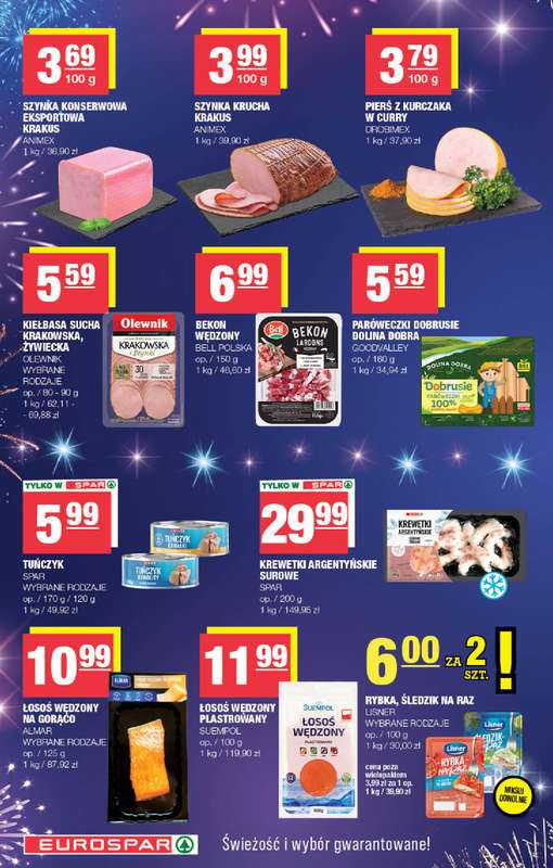 SPAR - gazetka promocyjna Gazetka Eurospar od wtorku 30.12 do niedzieli 04.01 - strona 4