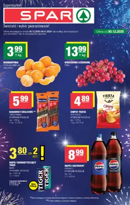 SPAR - gazetka promocyjna Gazetka Spar od wtorku 30.12 do niedzieli 04.01