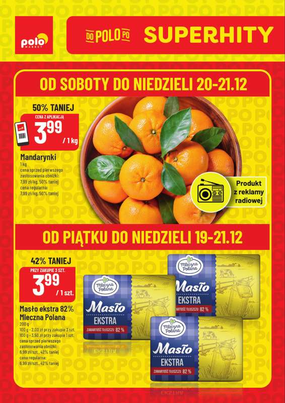 POLOmarket - gazetka promocyjna Super hity od piątku 19.12 do niedzieli 21.12