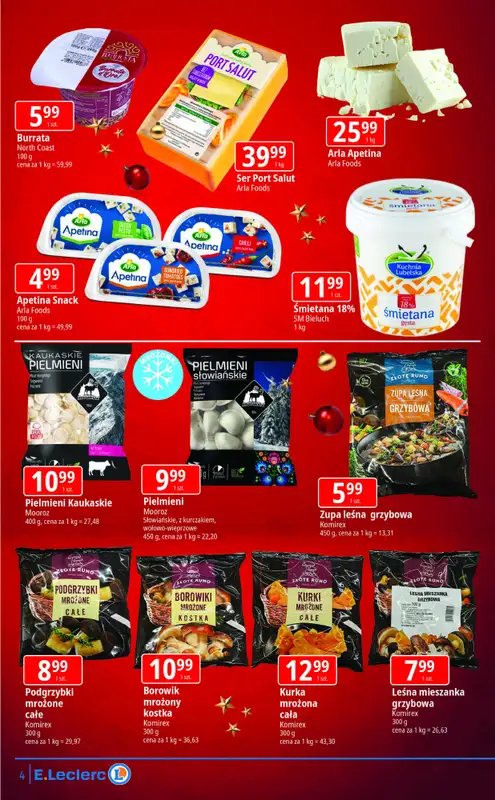 Leclerc - gazetka promocyjna Oferta Lublin Zana | Święta w dobrej cenie od czwartku 18.12 do wtorku 23.12 - strona 4