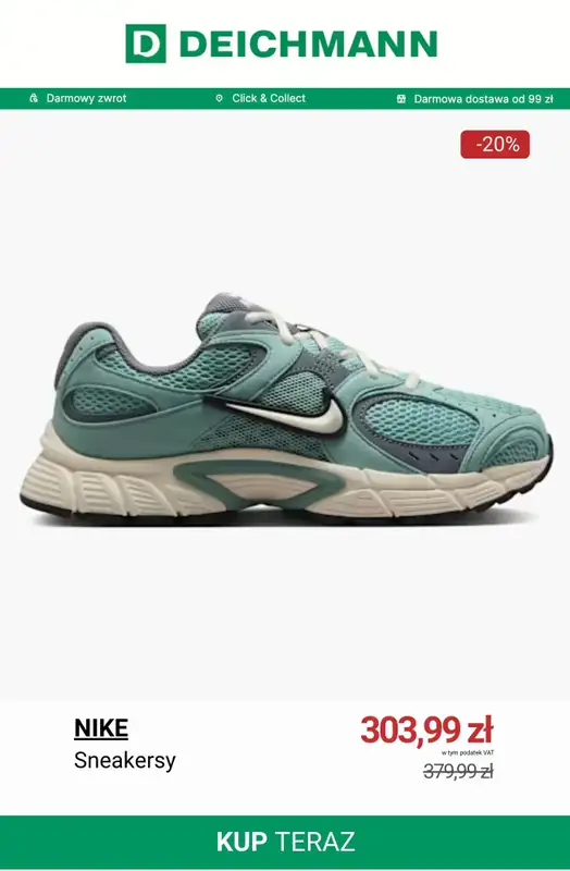 Deichmann - gazetka promocyjna Sneakersy damskie Nike w niskich cenach od czwartku 18.12  - strona 6