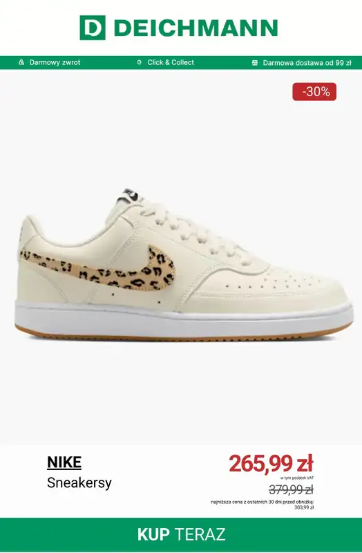 Deichmann - gazetka promocyjna Sneakersy damskie Nike w niskich cenach od czwartku 18.12  - strona 2