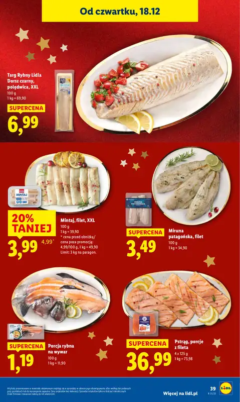 Lidl - gazetka promocyjna Oferta od czwartku od czwartku 18.12 do niedzieli 21.12 - strona 45
