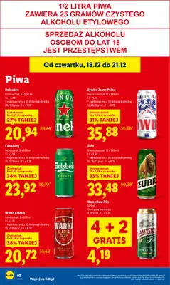 Lidl - gazetka promocyjna Oferta od czwartku od czwartku 18.12 do niedzieli 21.12 - strona 66