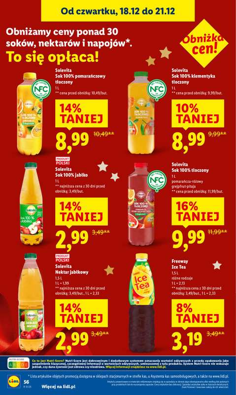 Lidl - gazetka promocyjna Oferta od czwartku od czwartku 18.12 do niedzieli 21.12 - strona 62